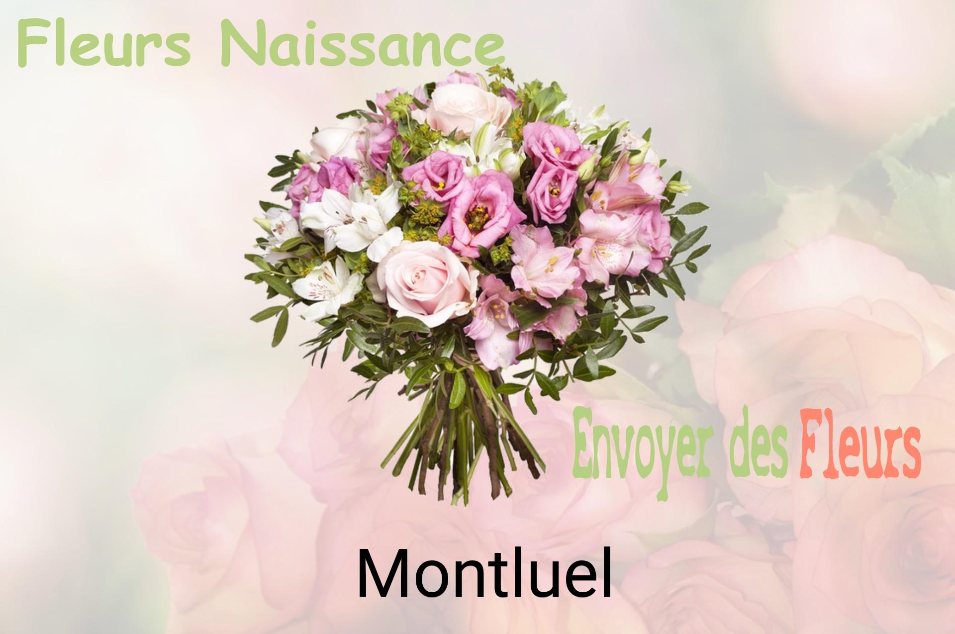 Bouquet de fleurs de naissance livré à Montluel